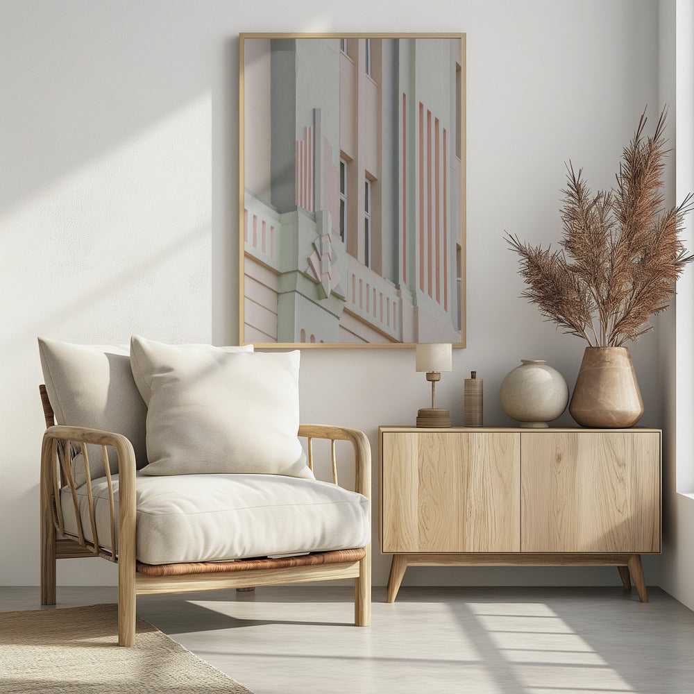 Pastel Facade Geometry | Poster