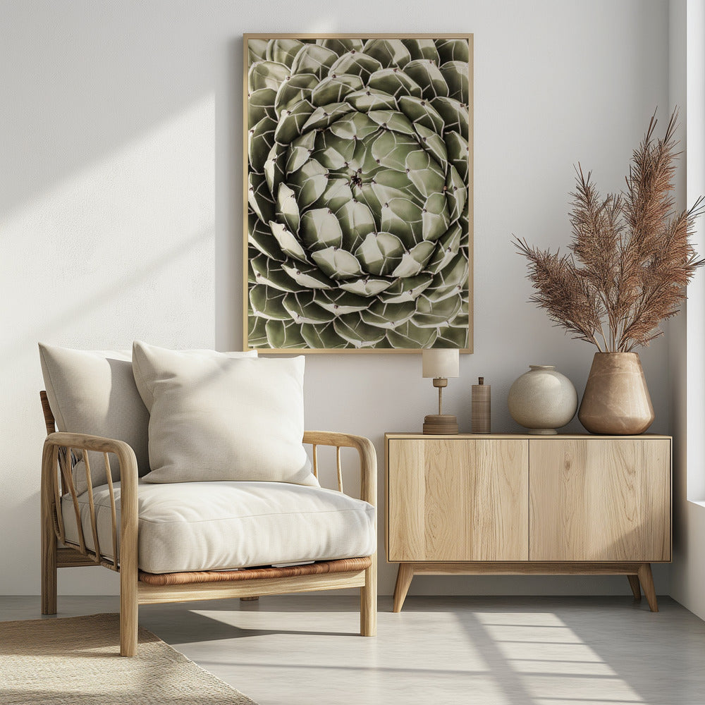 Geometrisches Sukkulenten-Poster