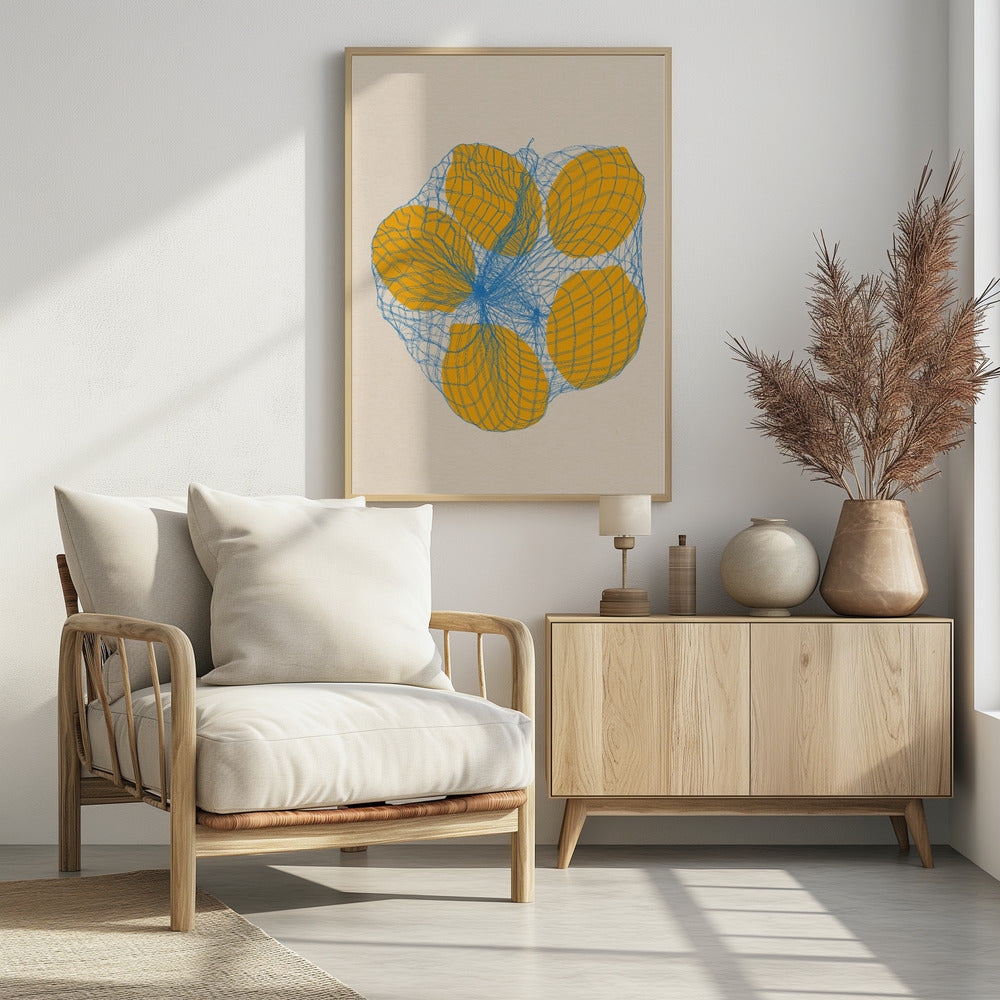 Five Lemons In a Net Bag | Poster