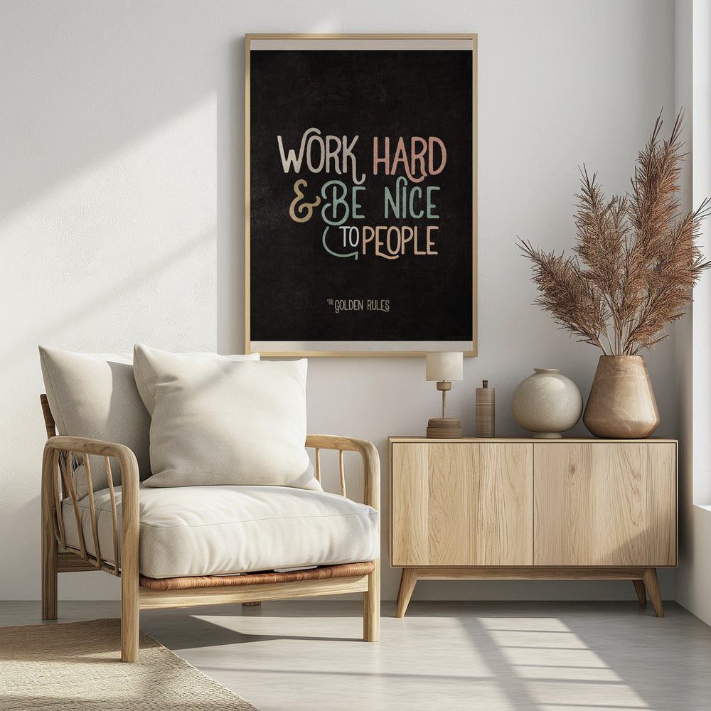 Goldenes Lebensmotto | Poster