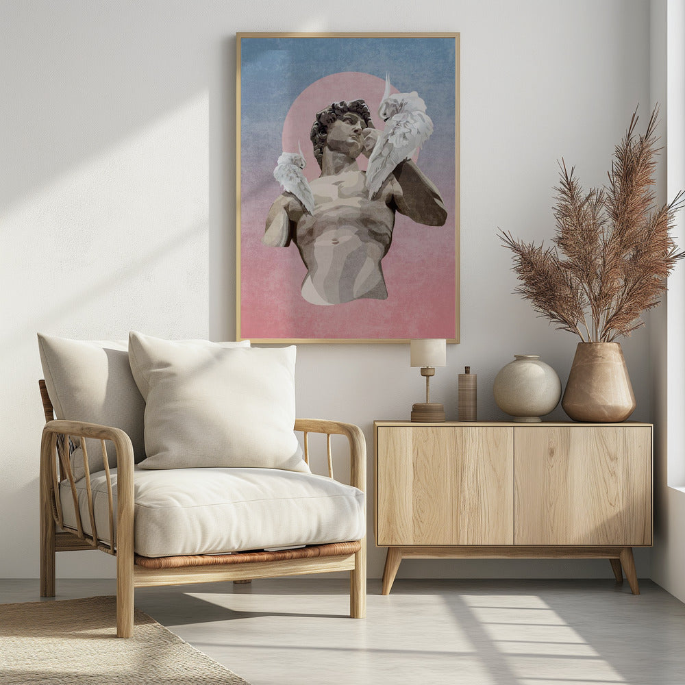 Stein und Federn | Poster