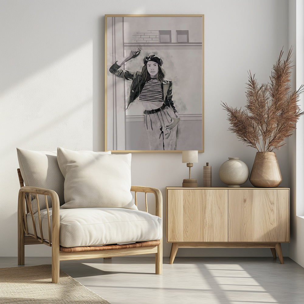 Rauchende Frau 4x5 Druck von Bohonewart | Poster