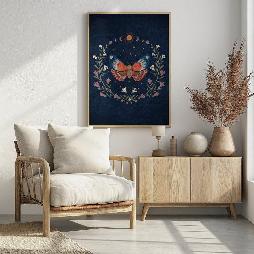 Schmetterlings-Traumlandschaft | Poster