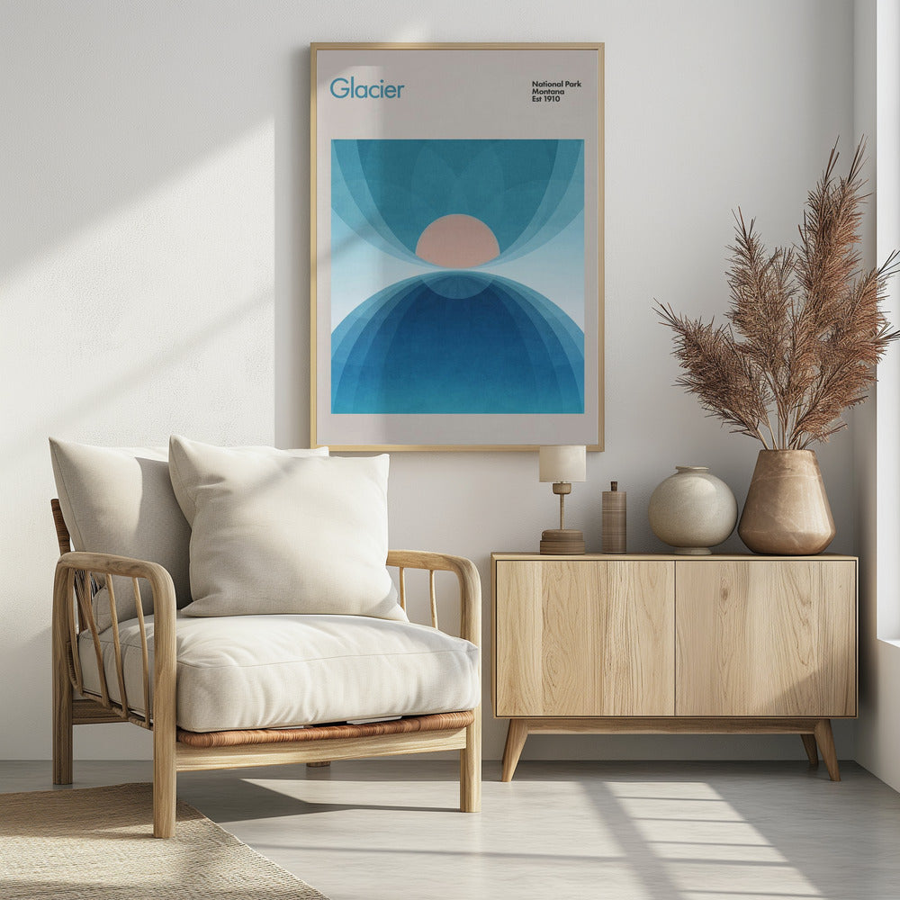 Ruhiger Gletscherblick | Poster