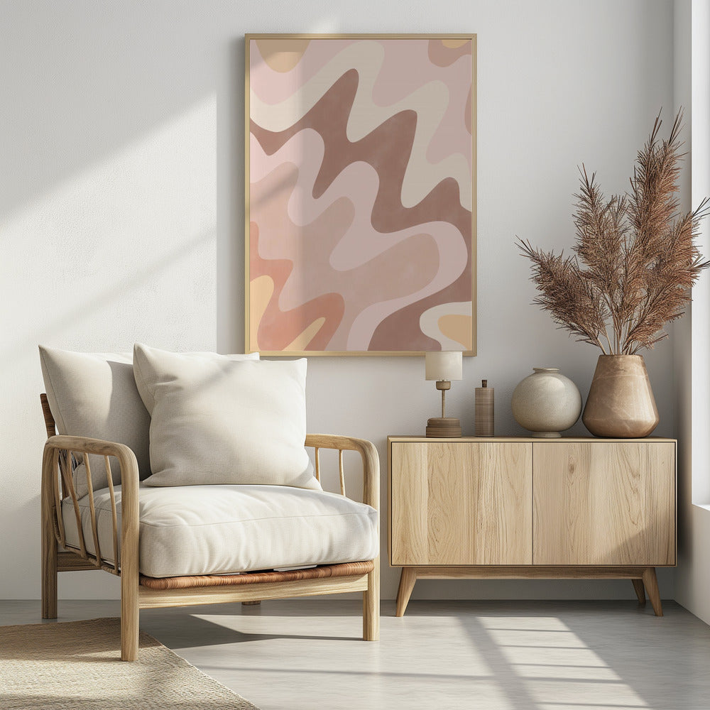 Verträumte Wellenlandschaft | Poster