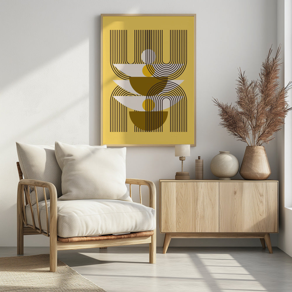 Minimalistische Linien und geometrische Formen | Poster