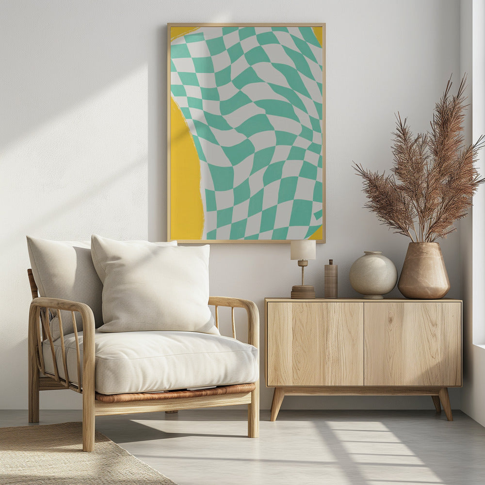Summer Line Drying Fabric | Poster