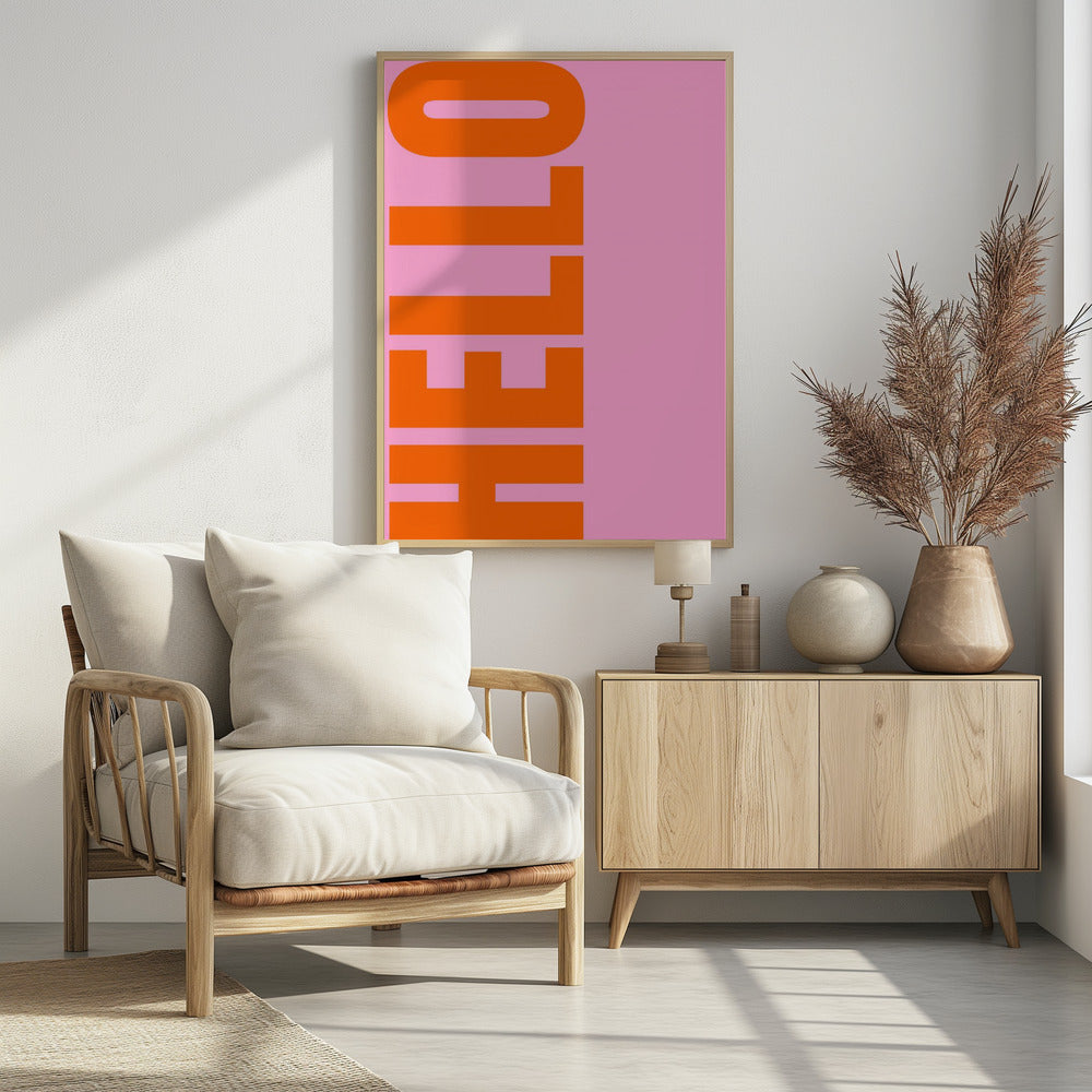 Fettgedrucktes Grußplakat
