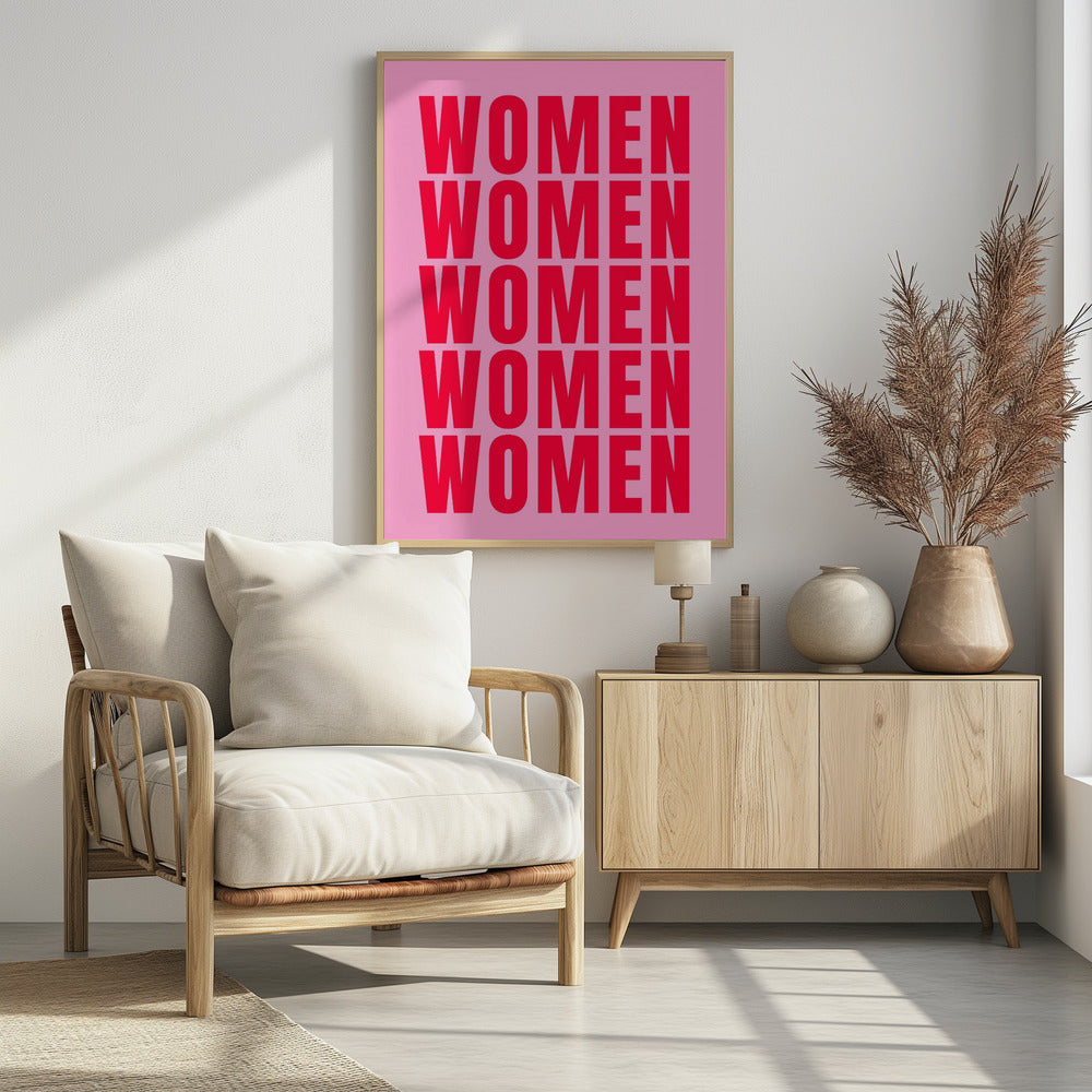 Fettgedruckte Wiederholung: Frauen | Poster