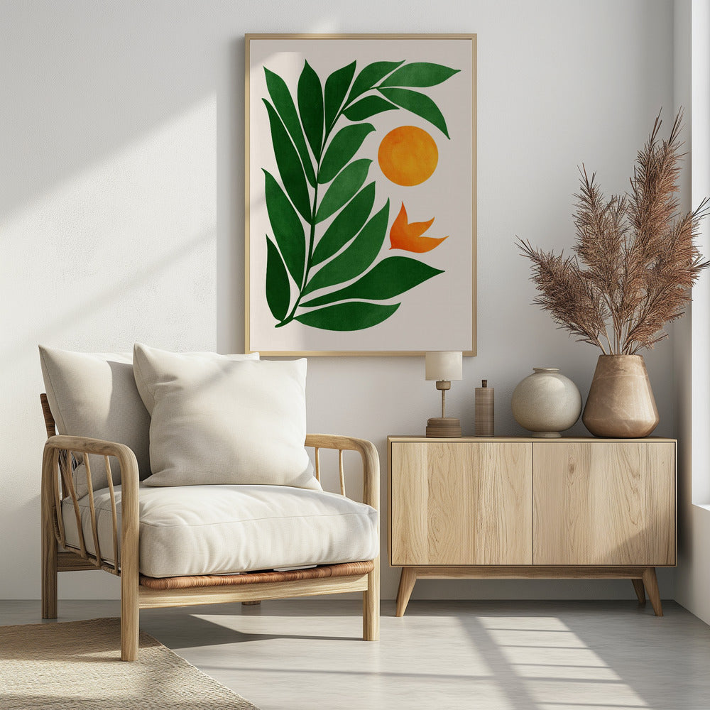 Sonnenuntergang im tropischen Wald | Poster