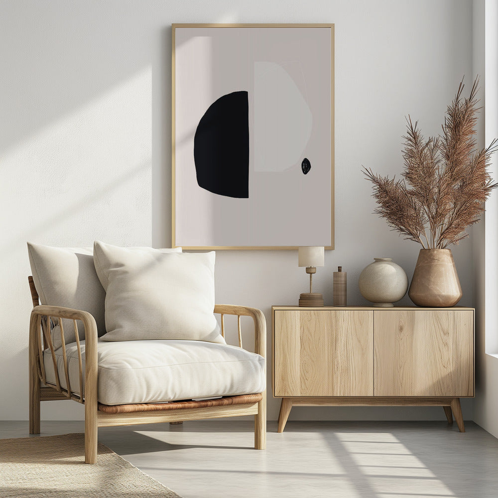 Geometrische Formen in Schwarz und Weiß | Poster
