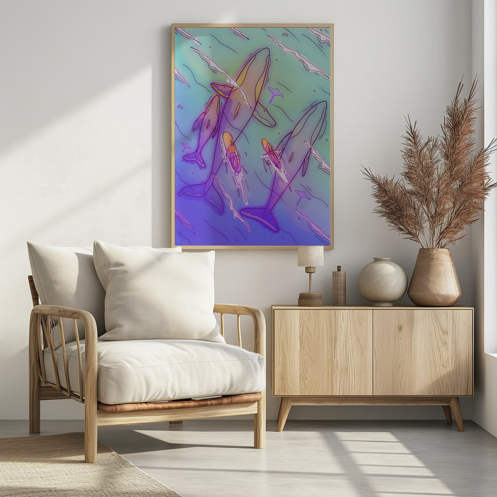 Surfen mit den Walen | Poster