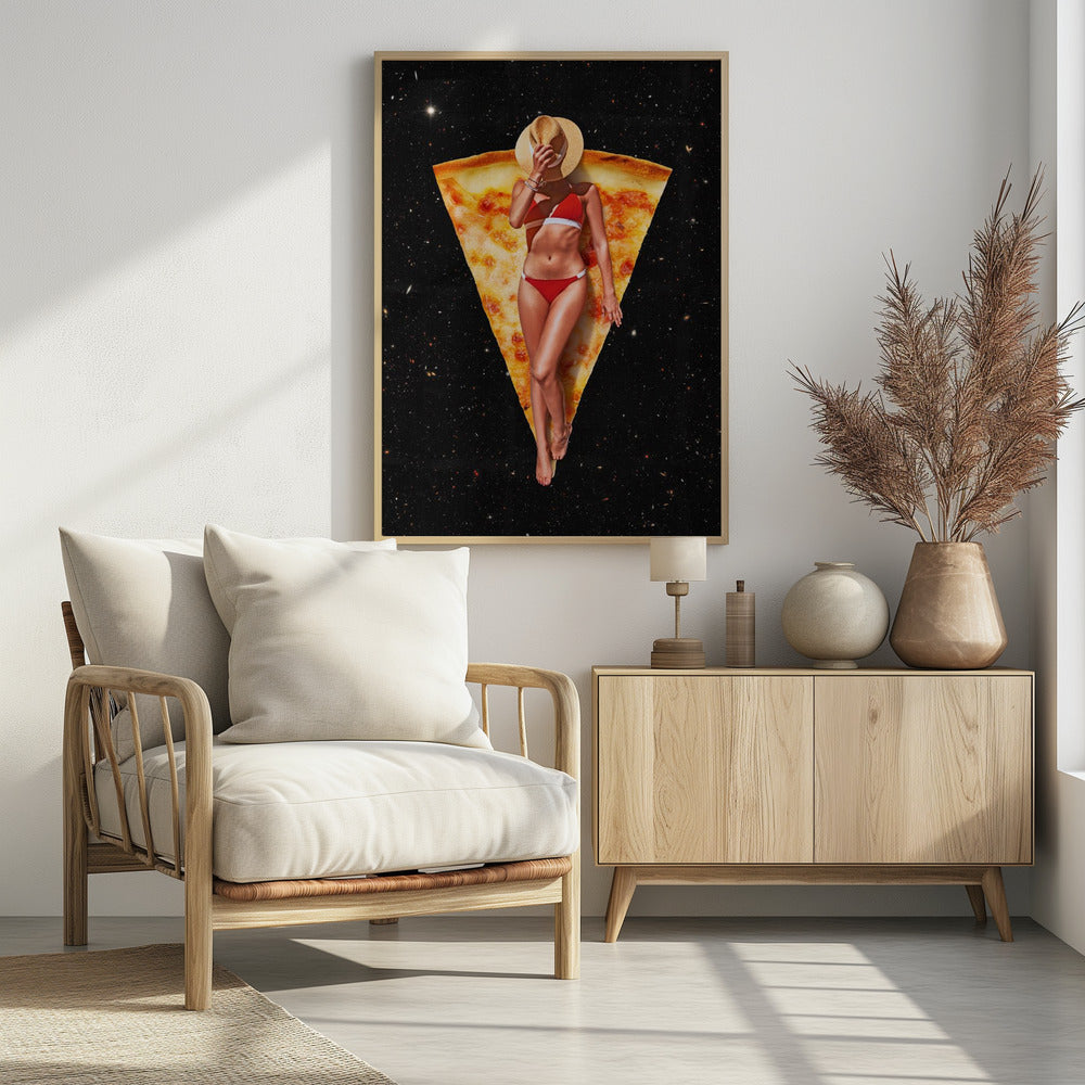 Pizza Sonnenbräune | Poster