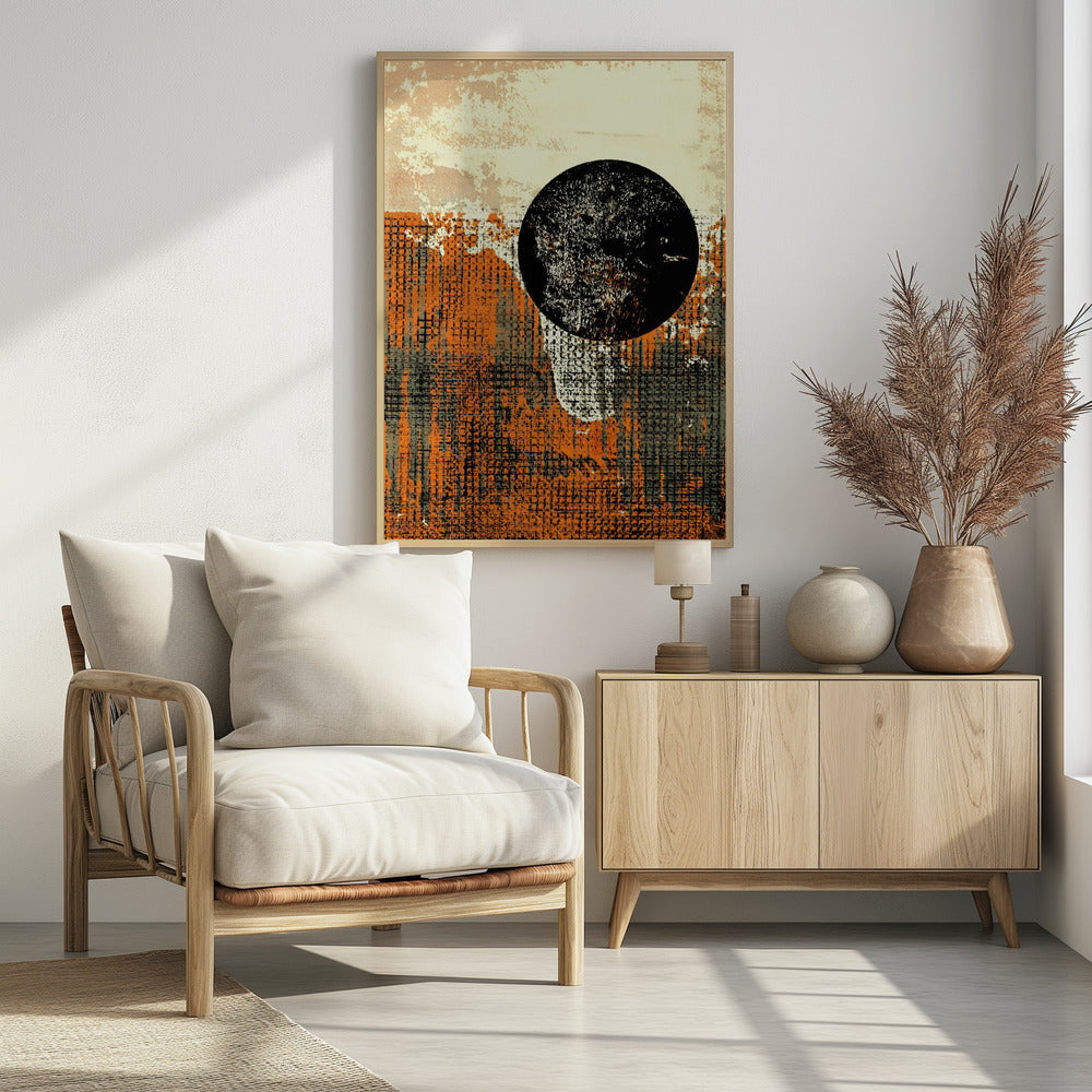 Sonnenfinsternis über Textur | Poster