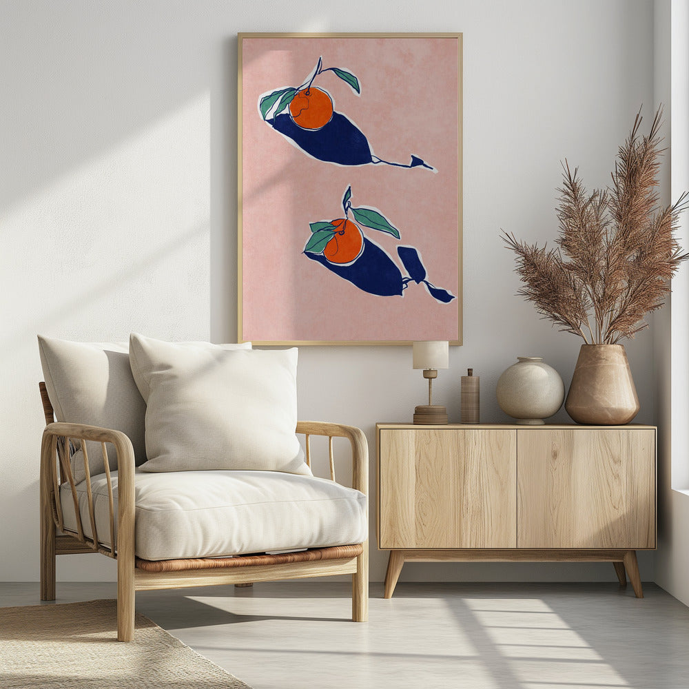 Abstrakte Orangen | Poster