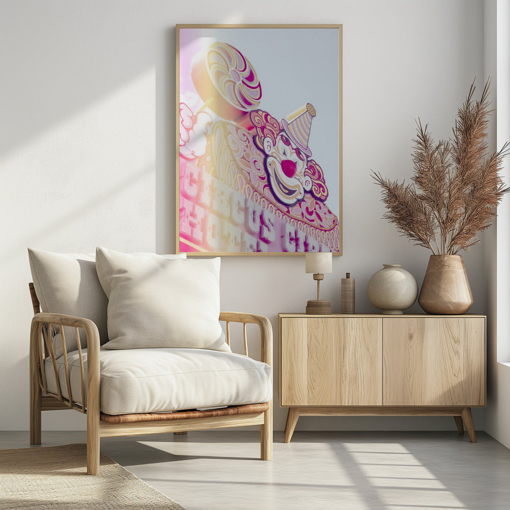 Circus Sign Flare Portrait | Poster
