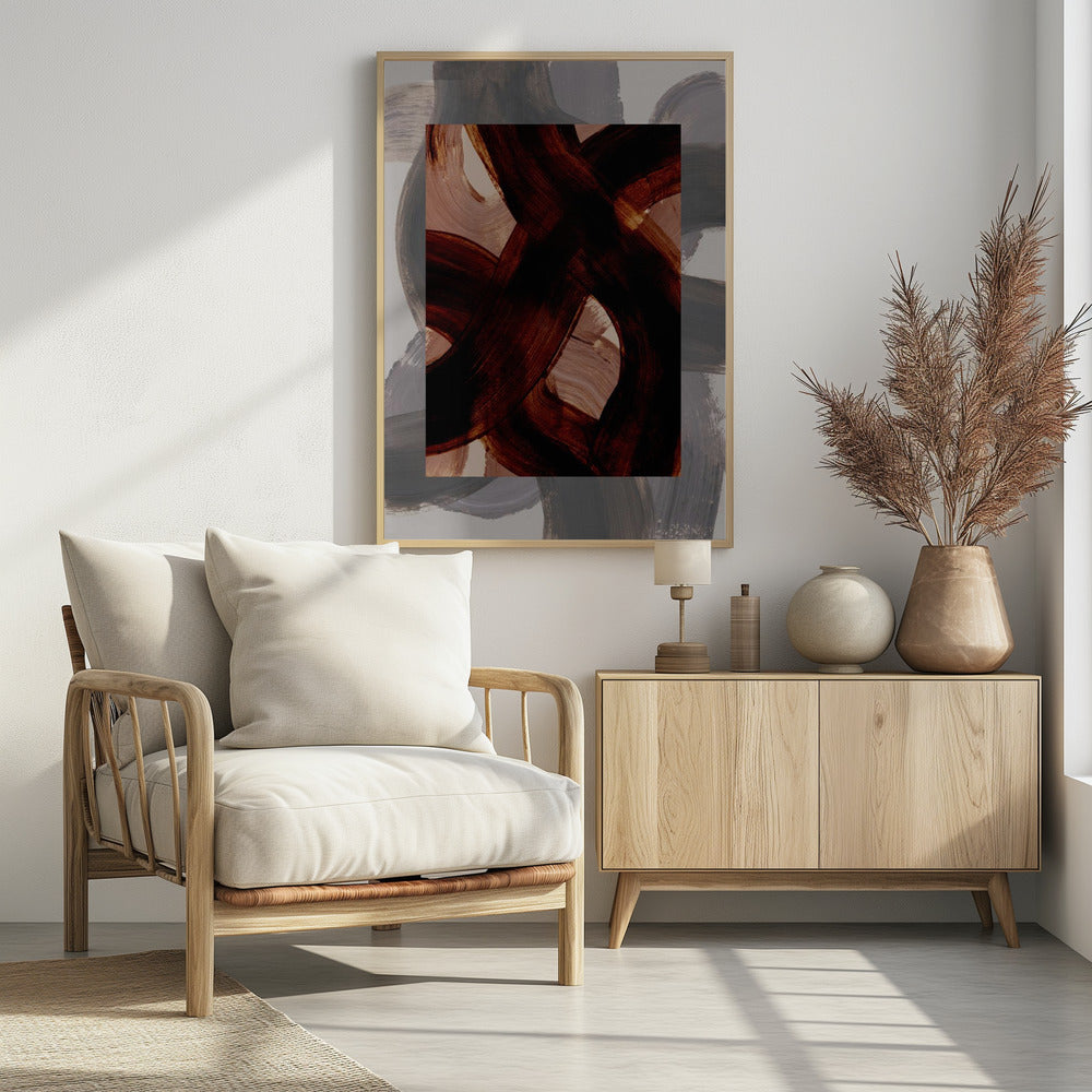 Abstract Brush Strokes 150 | Poster