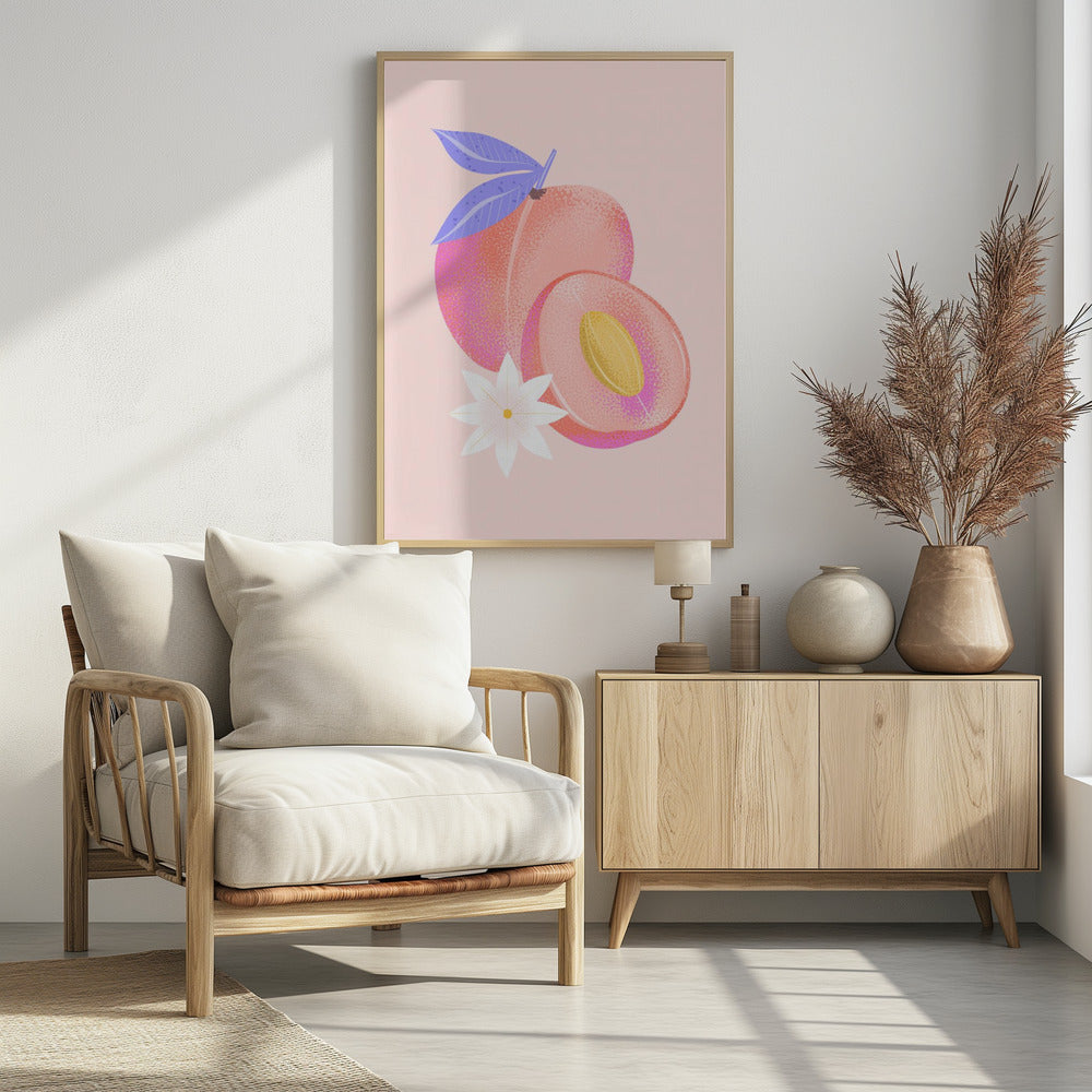 Strukturierter Pfirsich | Poster