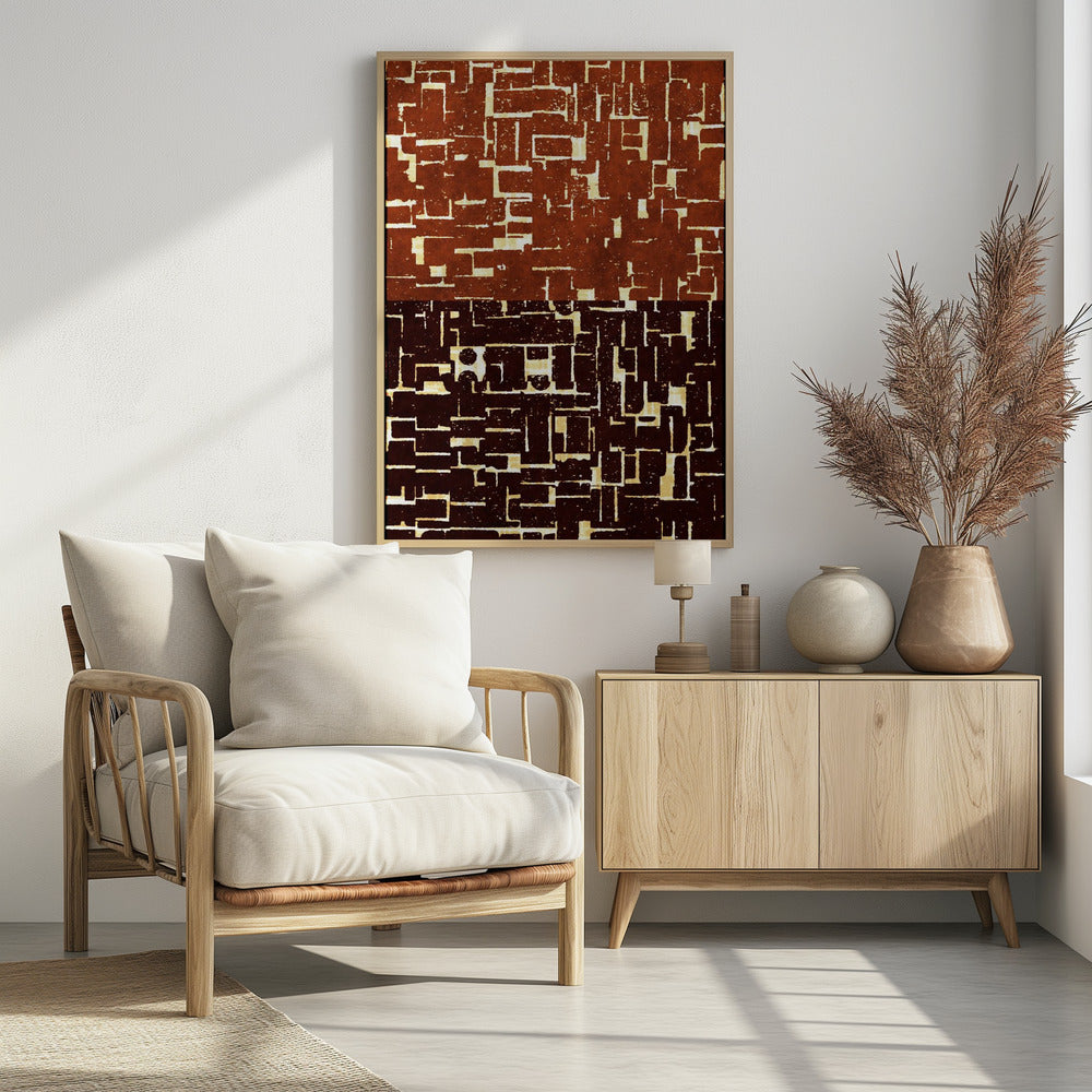 Wandteppich mit Doppellabyrinth | Poster