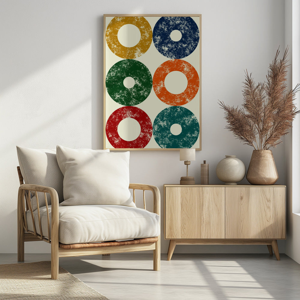 Bunte Kreise Reihe | Poster