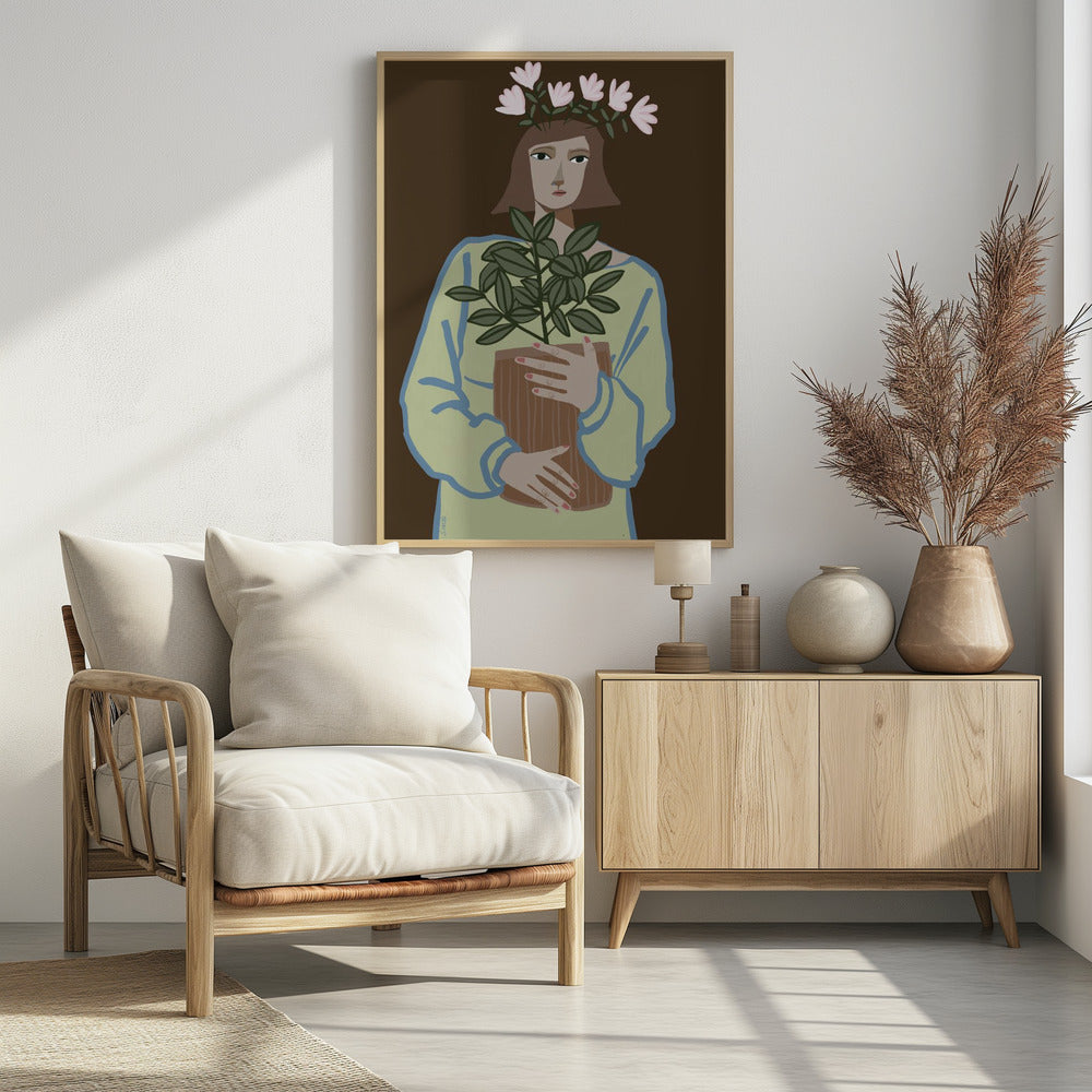 Plant mum brown | Poster