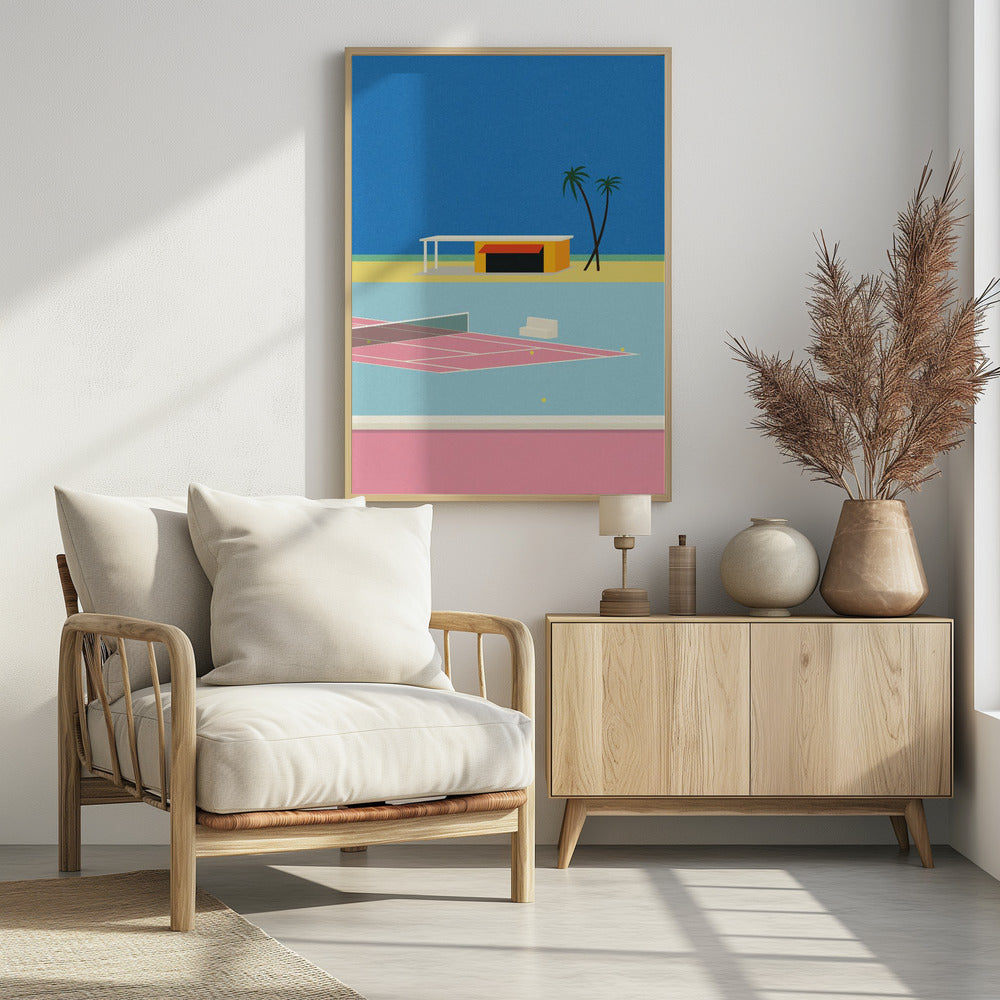 Tennis By the Beach | Poster
