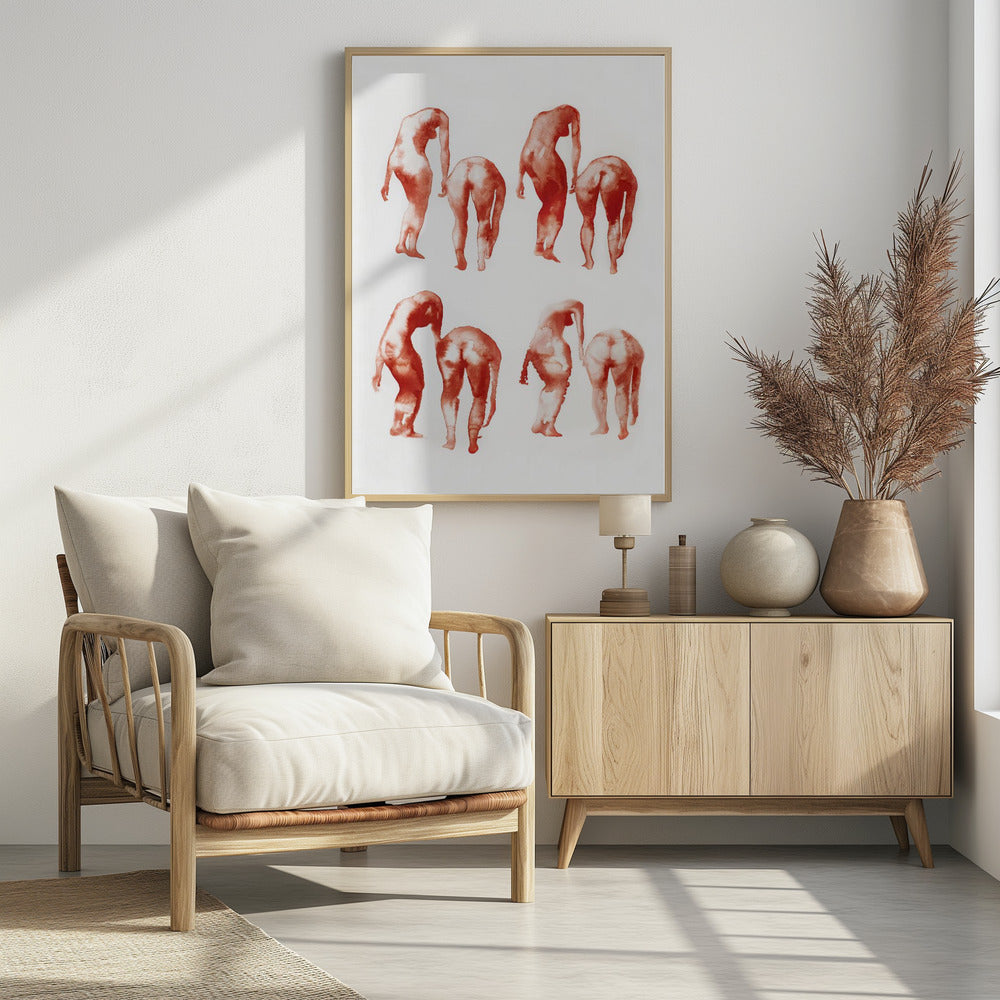 Figurbewegungsstudie 2x4 | Poster