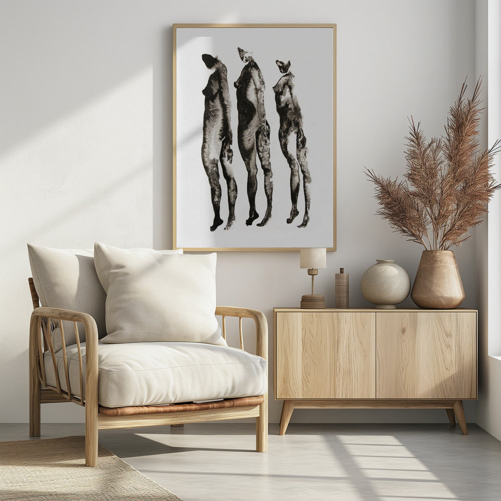 Figure Study 3x | Poster