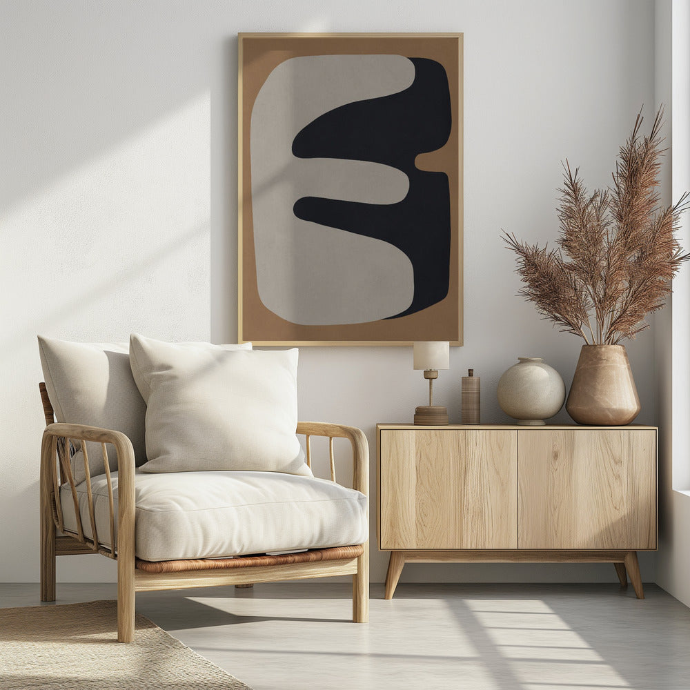 Braune und schwarze Kunst 3 | Poster