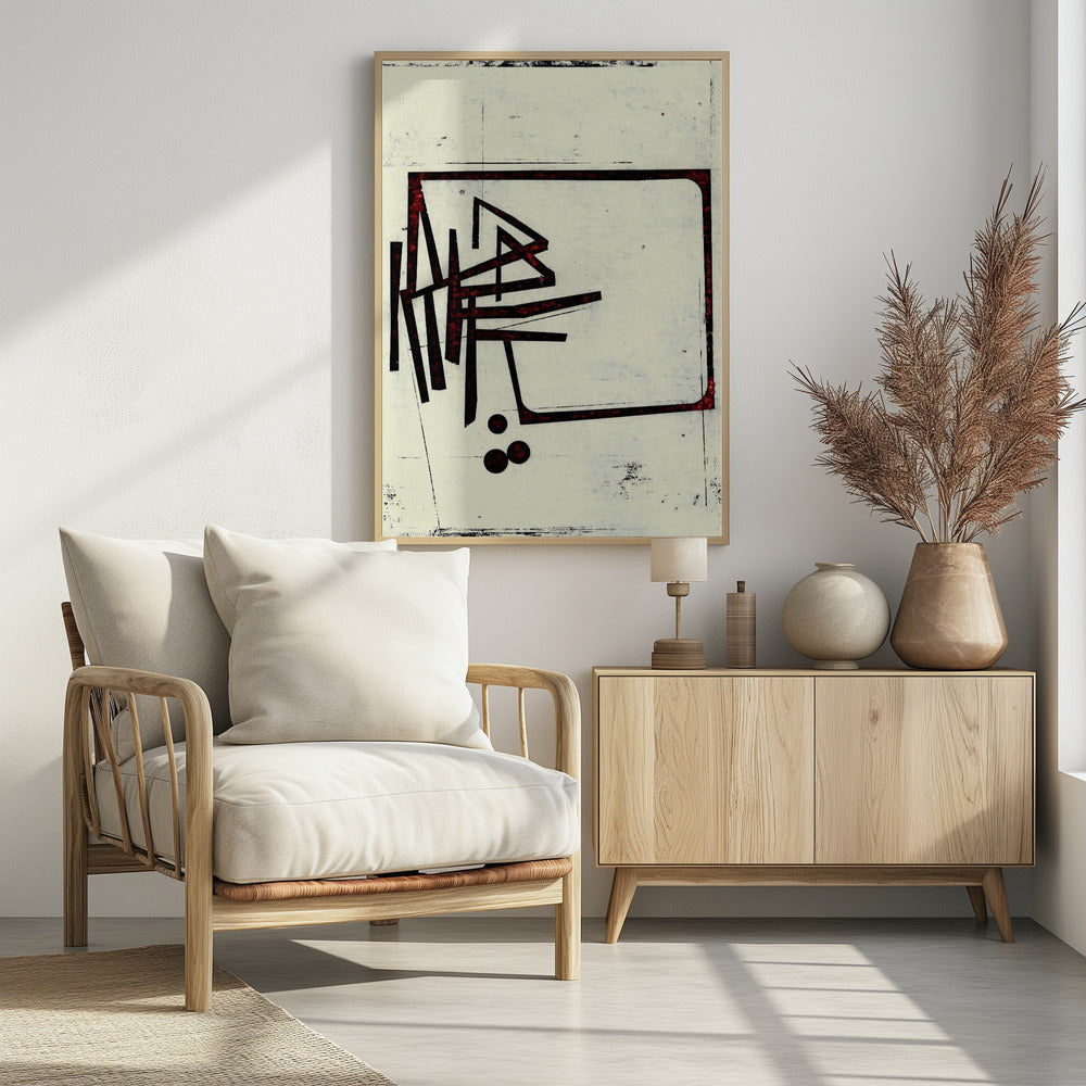 Eckige Linien und Punkte | Poster