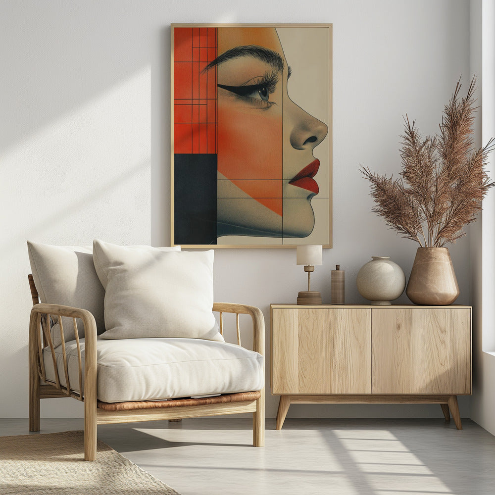 A Woman Face Vintage Poster (8) | Poster