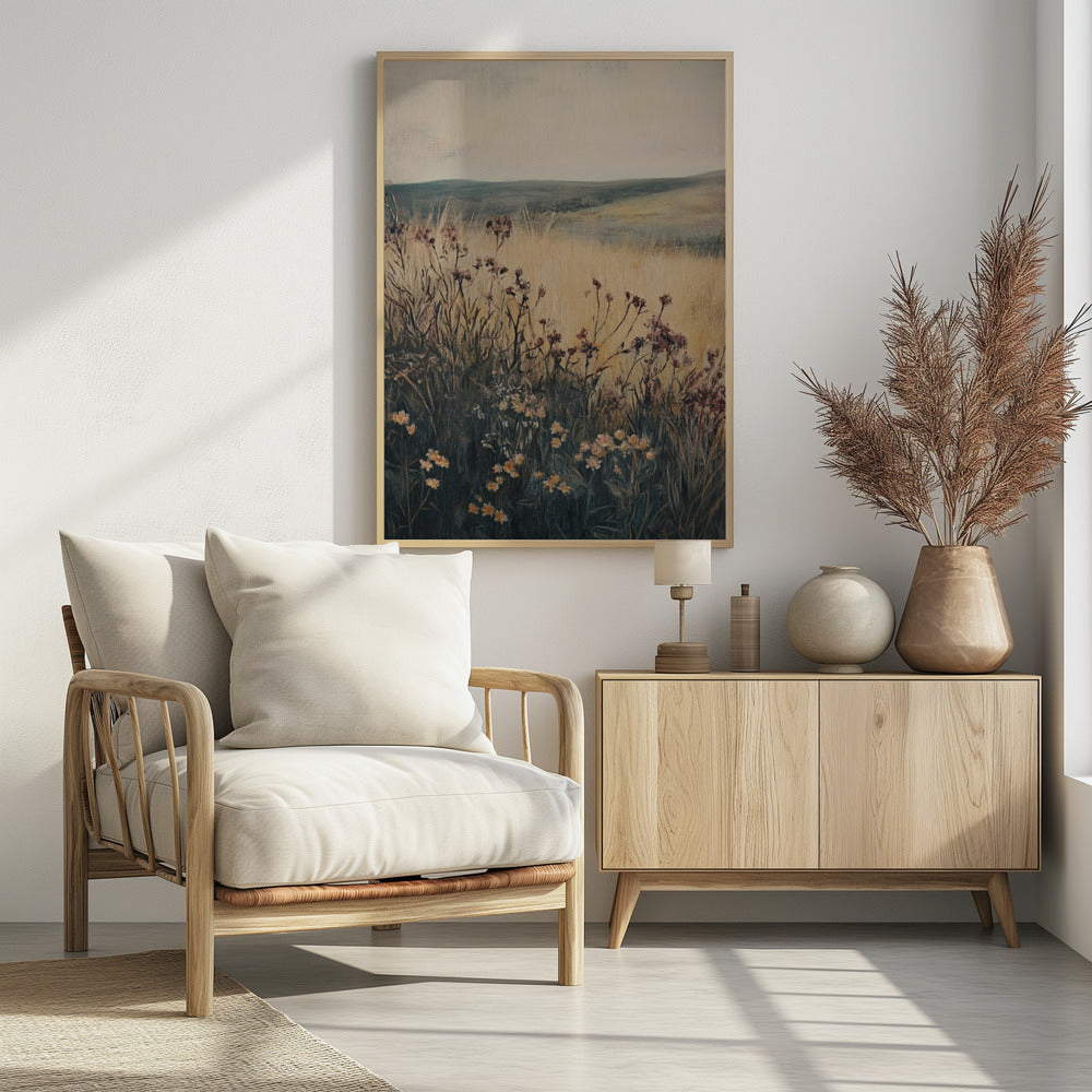 Landschaft Wildblume | Poster