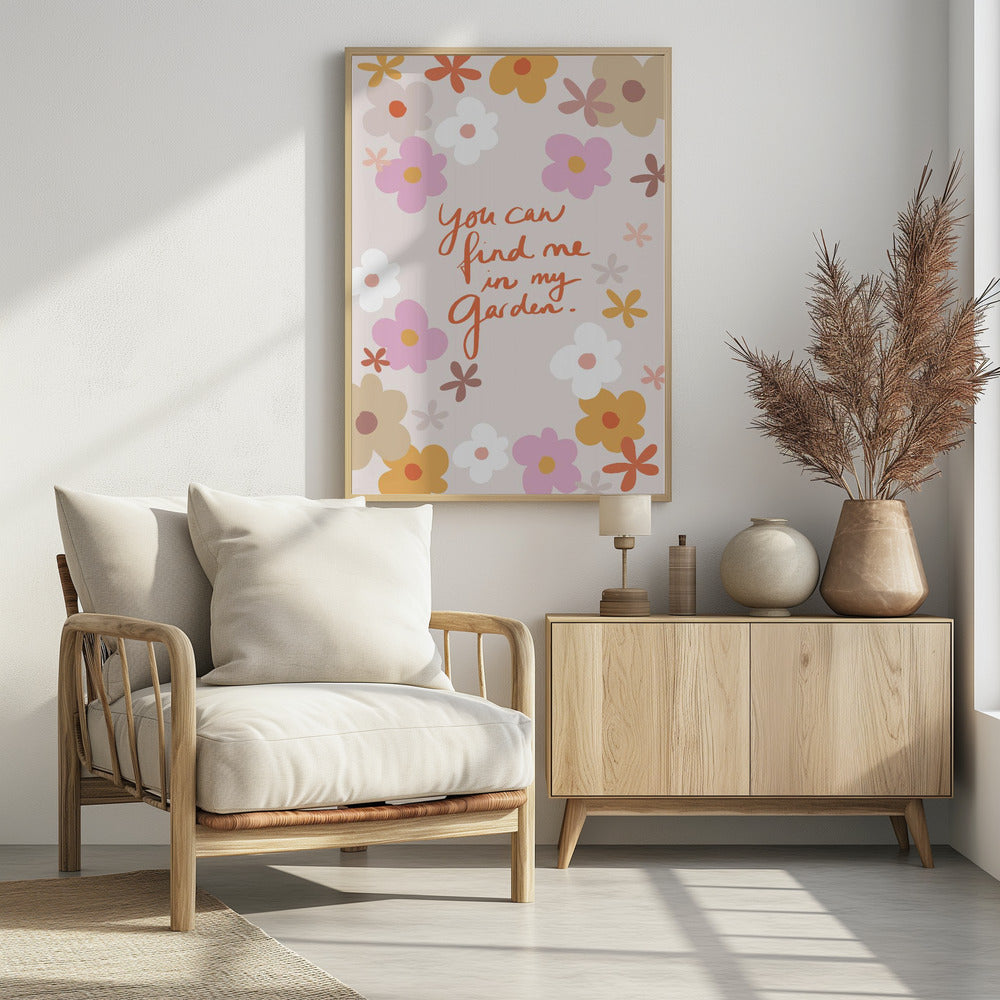 Finde mich in meinem Garten 1 | Poster