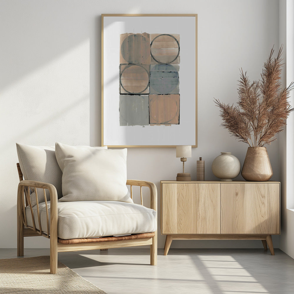 Kreise in Quadraten Nr. 1 | Poster