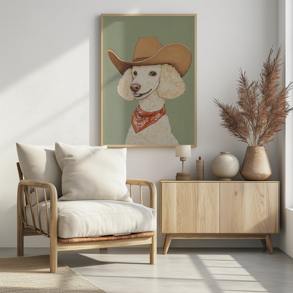 Cowboy-Pudel-Hund | Poster