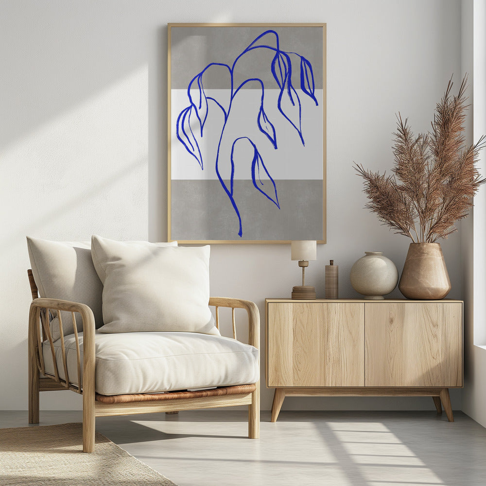 Blaue Eleganz | Poster