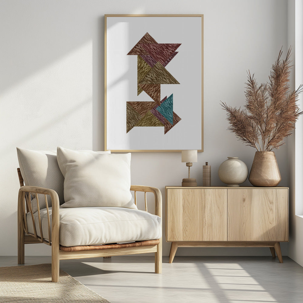 Mokka Textural Abstract 1 | Poster