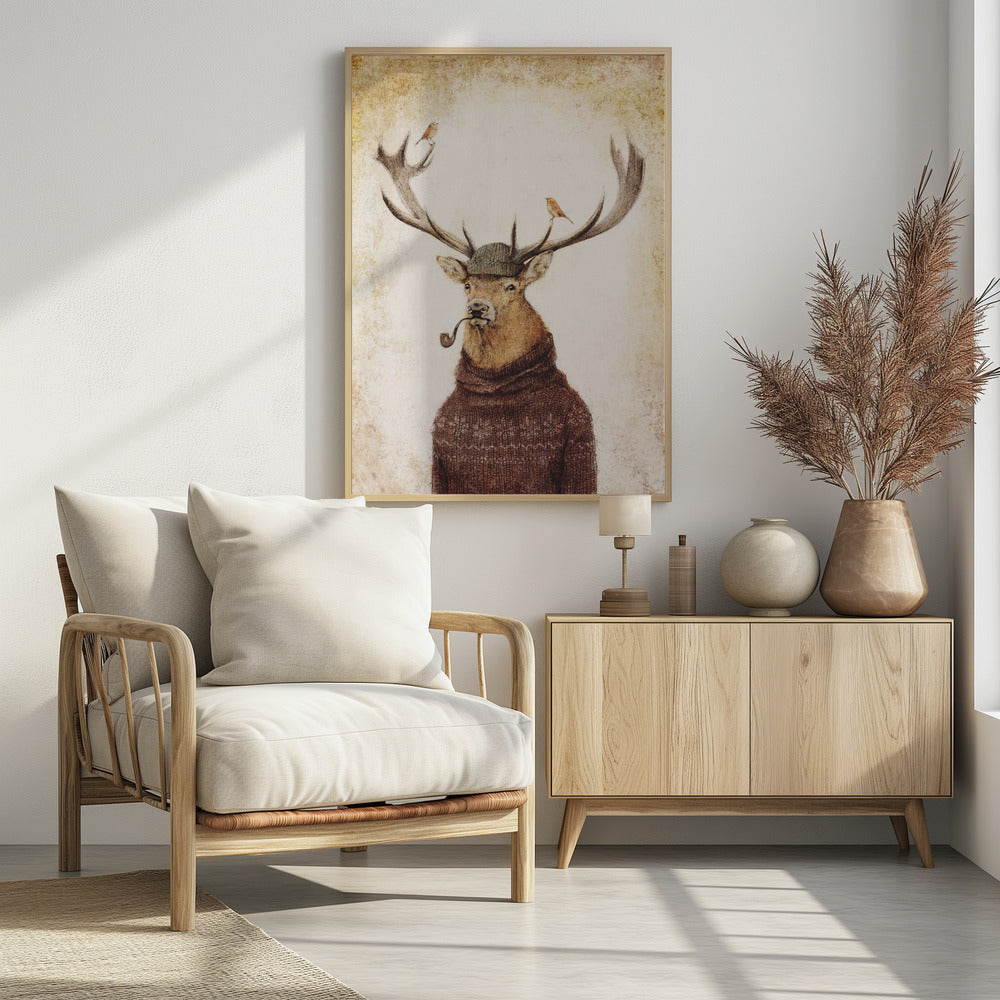 Winterhirsch | Poster