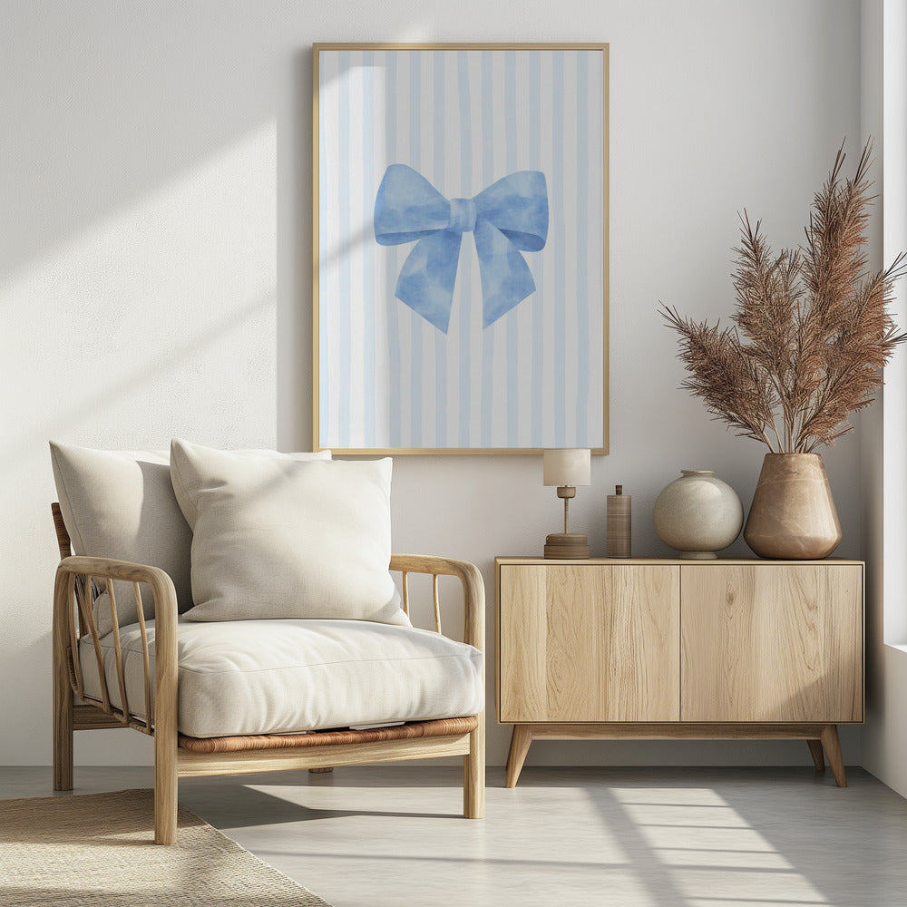 Blue Ribbon Elegance | Poster