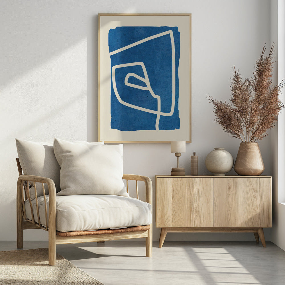 Blue Spiral Dance | Poster