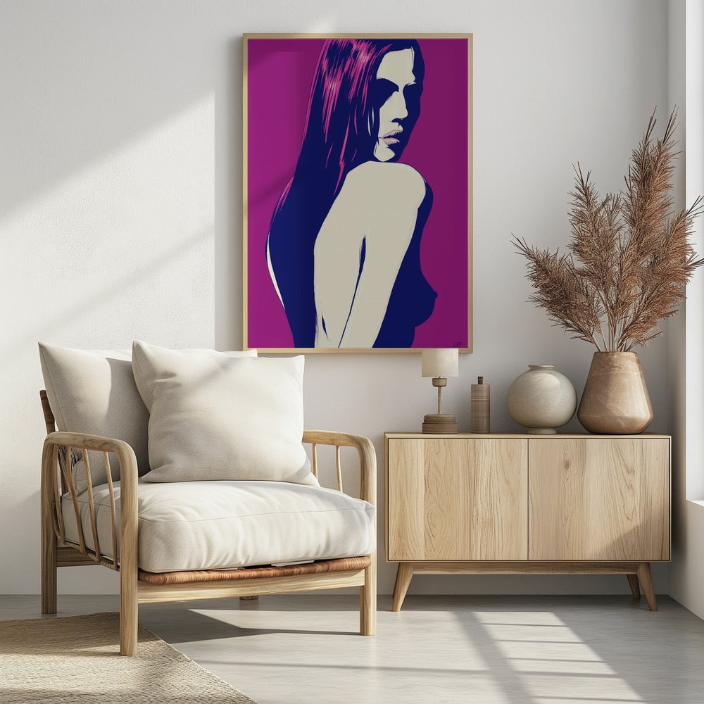 Stilisiertes Frauenporträt | Poster