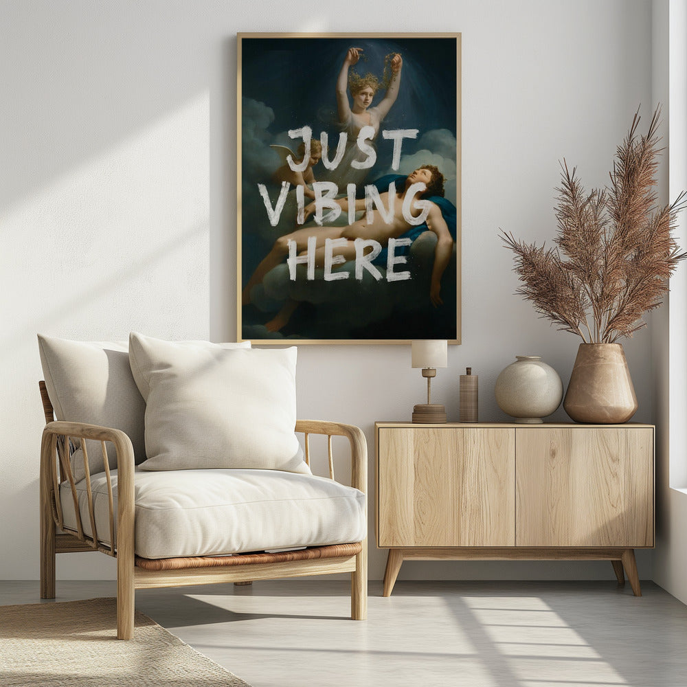 Just Vibing Here | Poster