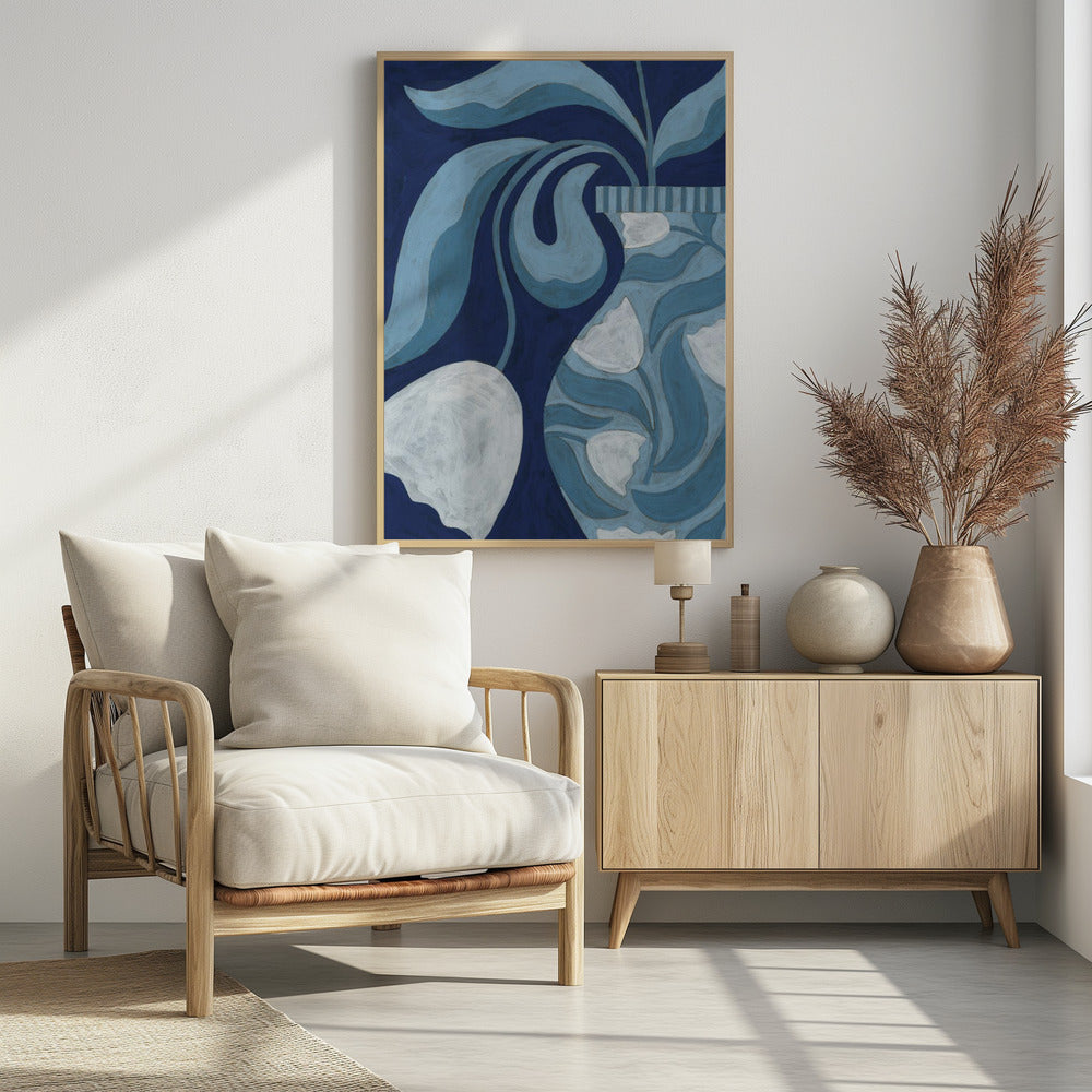 White Tulip Still Life | Poster