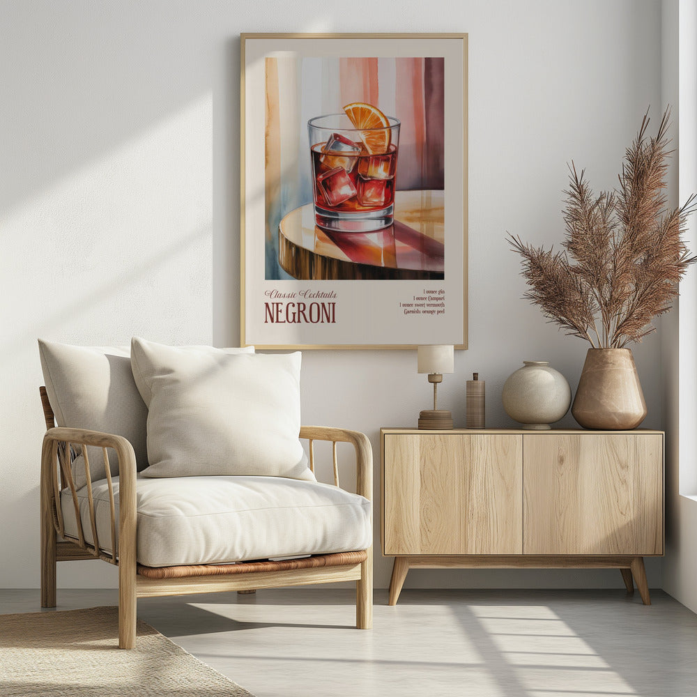 Klassische Cocktails - Negroni | Poster