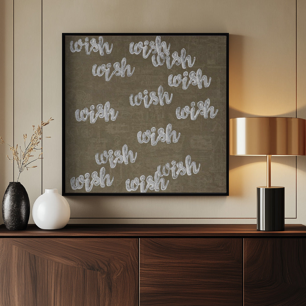 letter art  [wish] | Poster