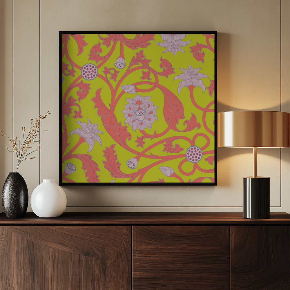 Florales, skurriles Labyrinth Poster