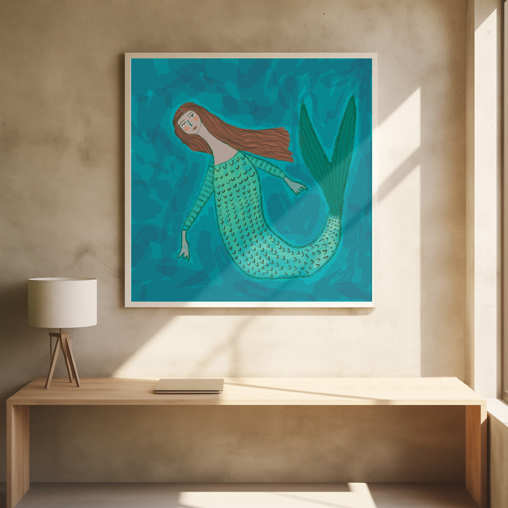 Meerjungfrau BLAU | Poster