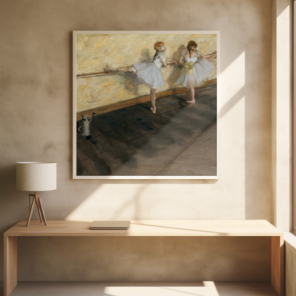 Dancers Practicing At the Barre | Poster