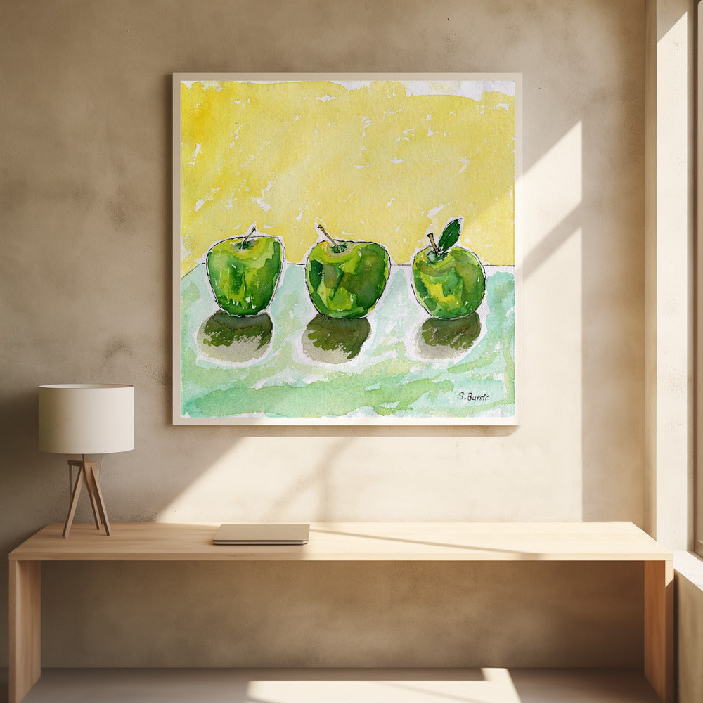 Grüne Äpfel | Poster