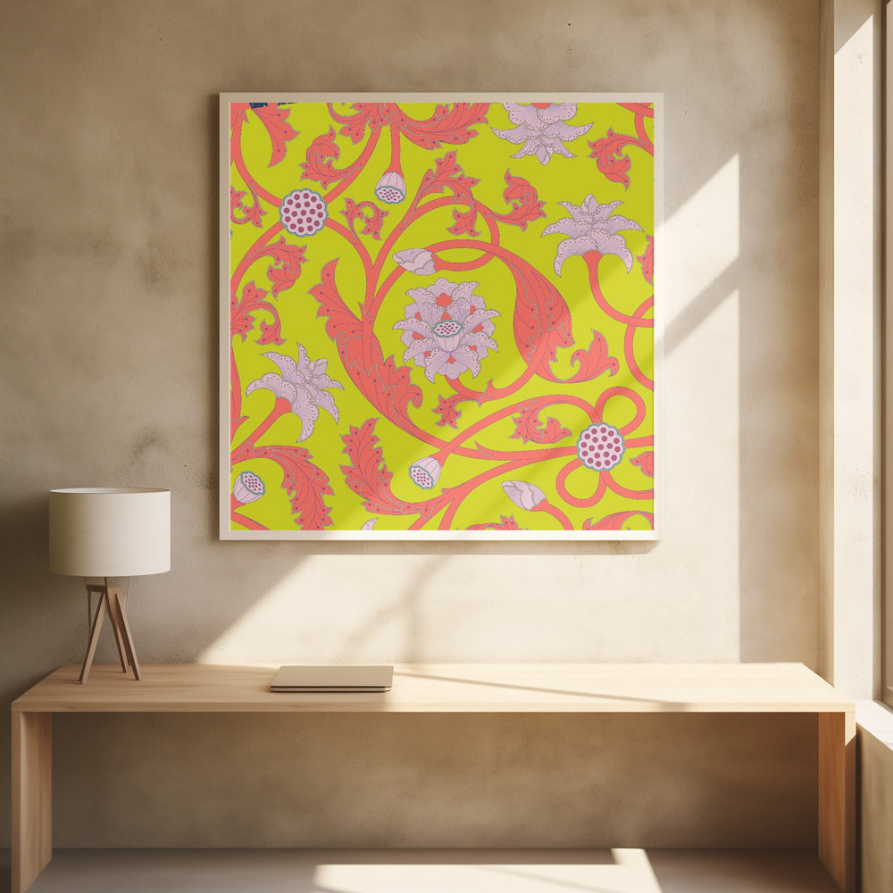 Florales, skurriles Labyrinth Poster